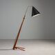 Nigel Walters floor lamp in black and teak, Hagoort, Netherlands, 1958