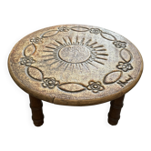 Table basse en Céramique style Capron - signée François Chaty 1960's