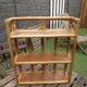 Vintage 70's rattan shelf