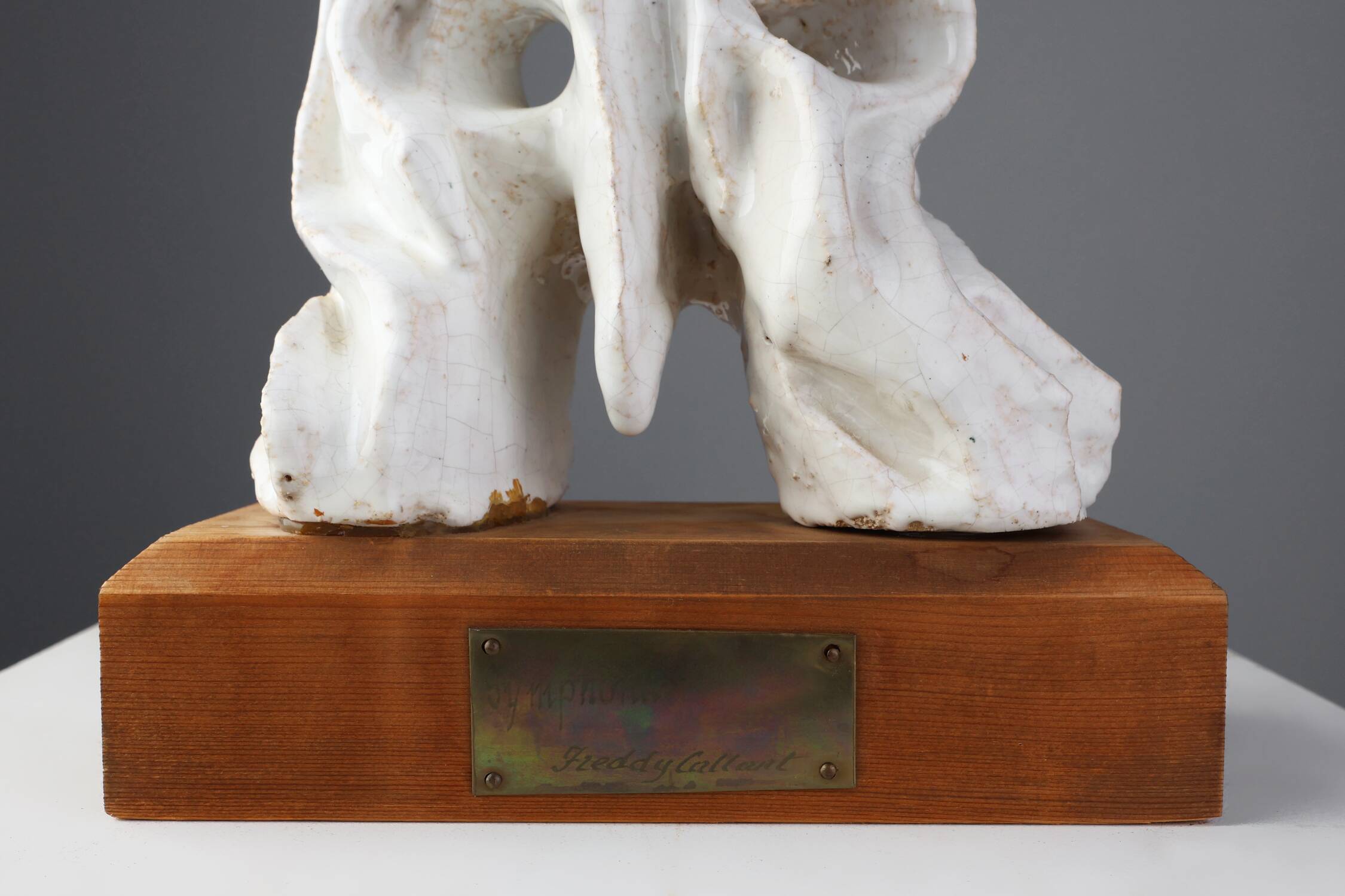 Abstract Ceramic Sculpture “Symphonie” by Freddy Callant, Belgium 1960s