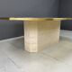 Table design vintage en laiton gravé par Roger Vanhevel