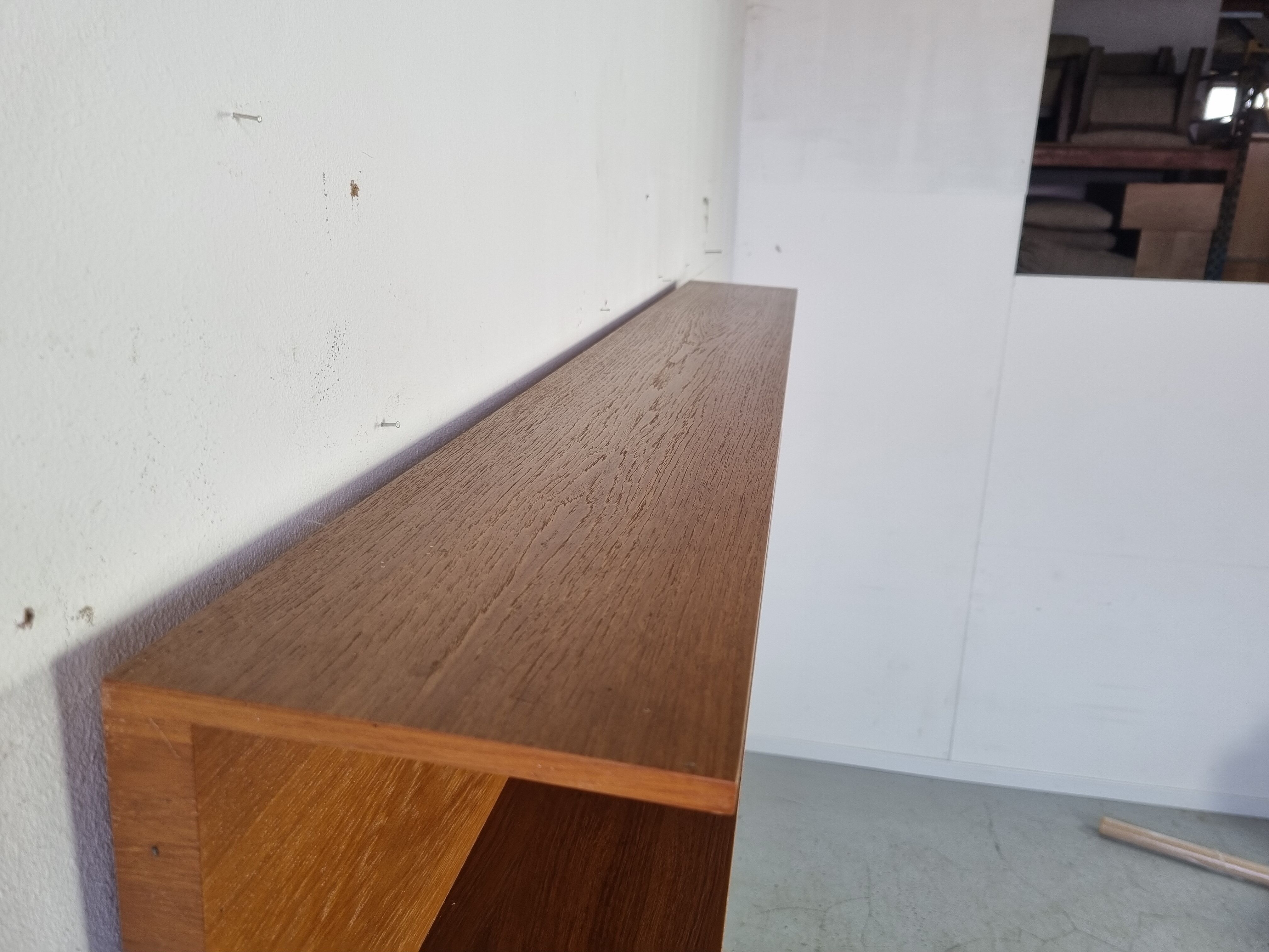 Teak wall floor by Wilhelm Renz, 60s