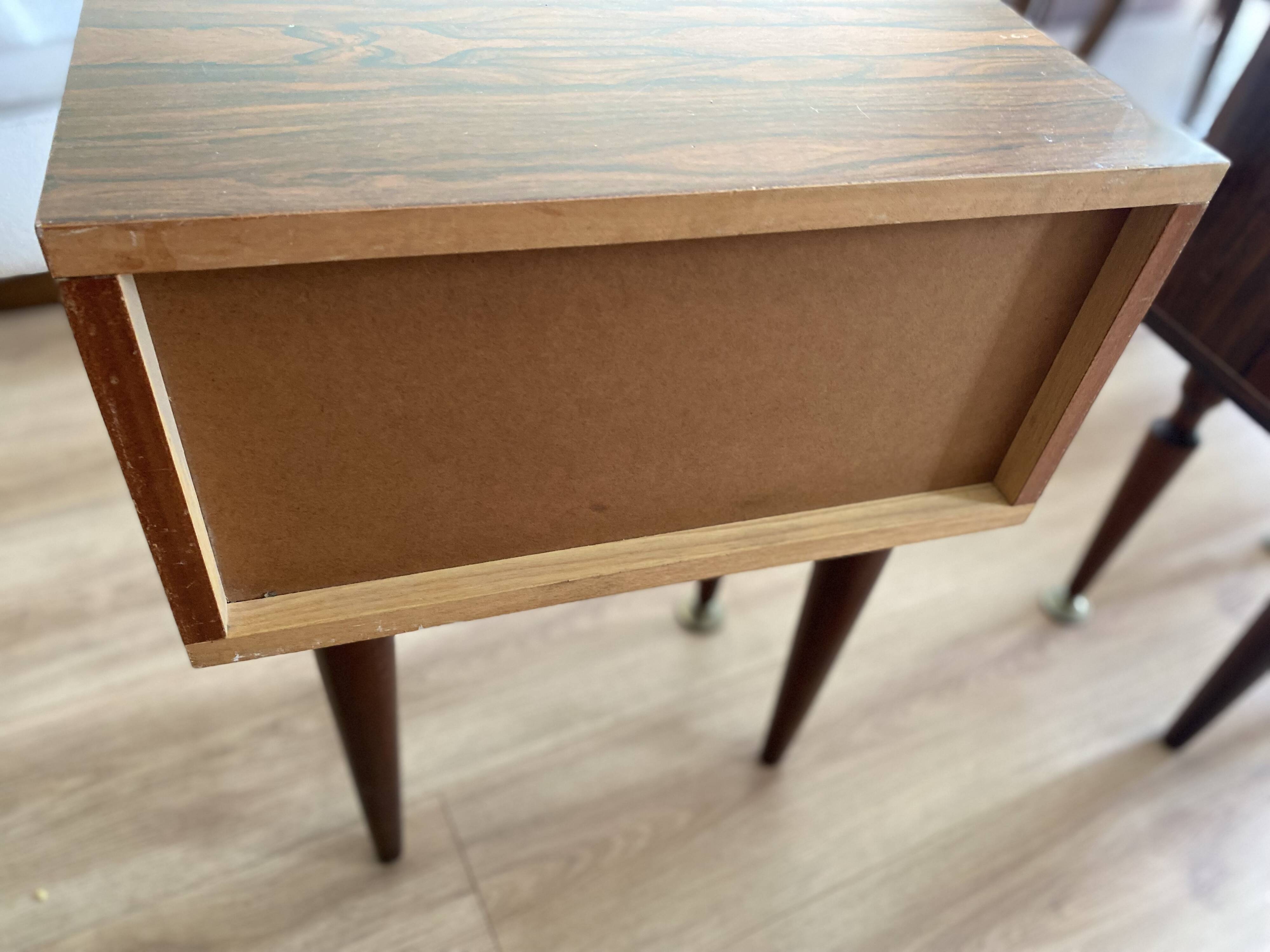 Set of 2 vintage hair tables
