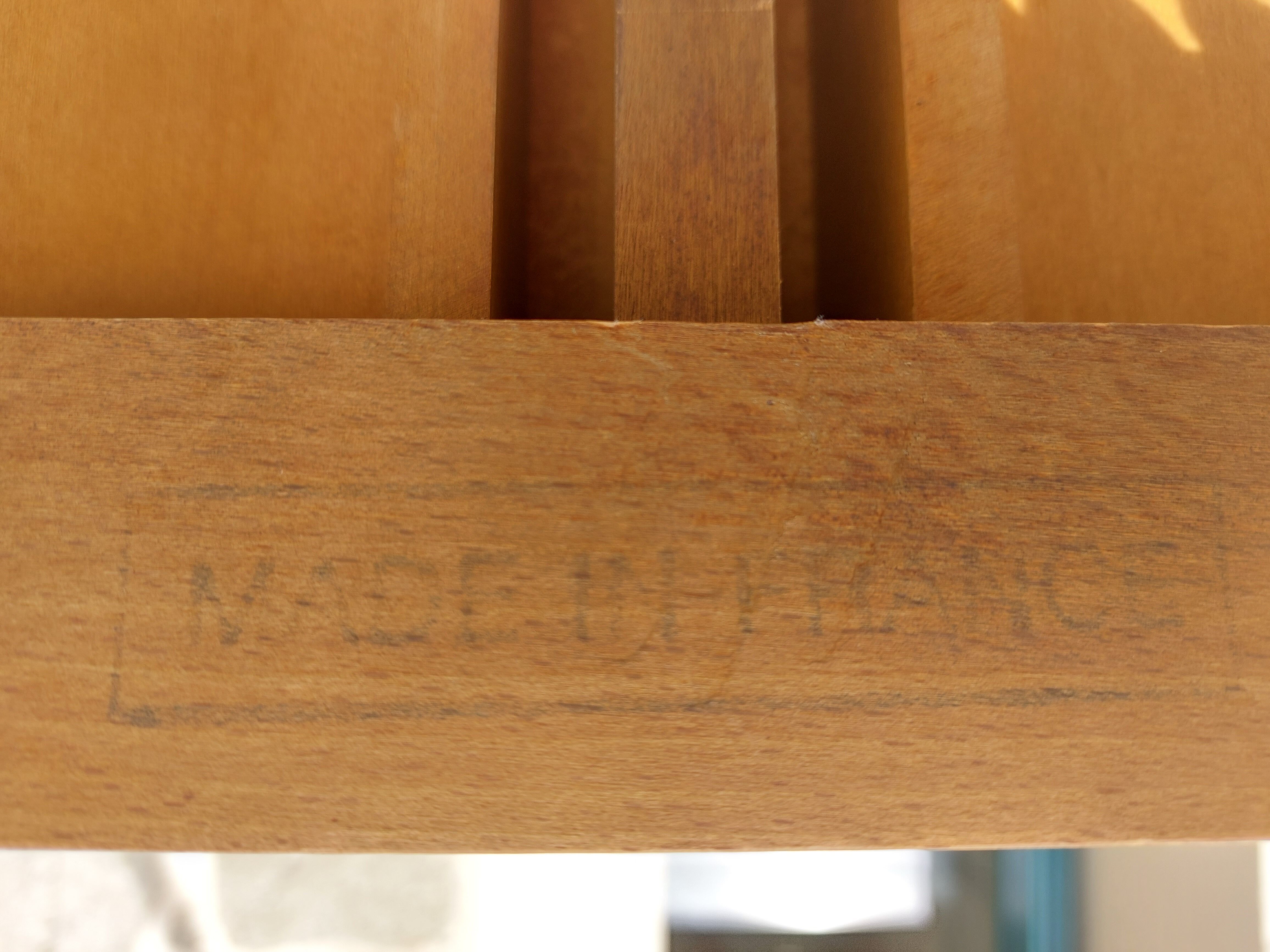 Green leather tray desk