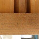 Green leather tray desk