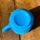 Vintage beautiful turquoise blue opaline coffee cup