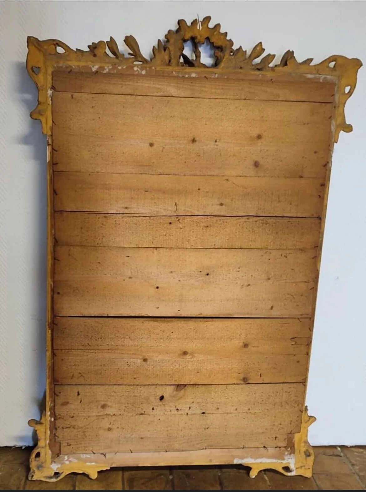 Napoleon III era mirror gilded with gold leaf