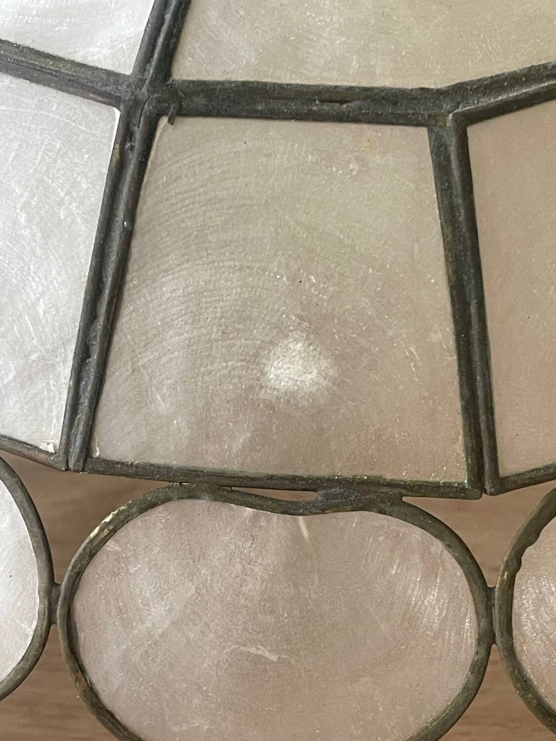 Vintage mother-of-pearl heart pendant