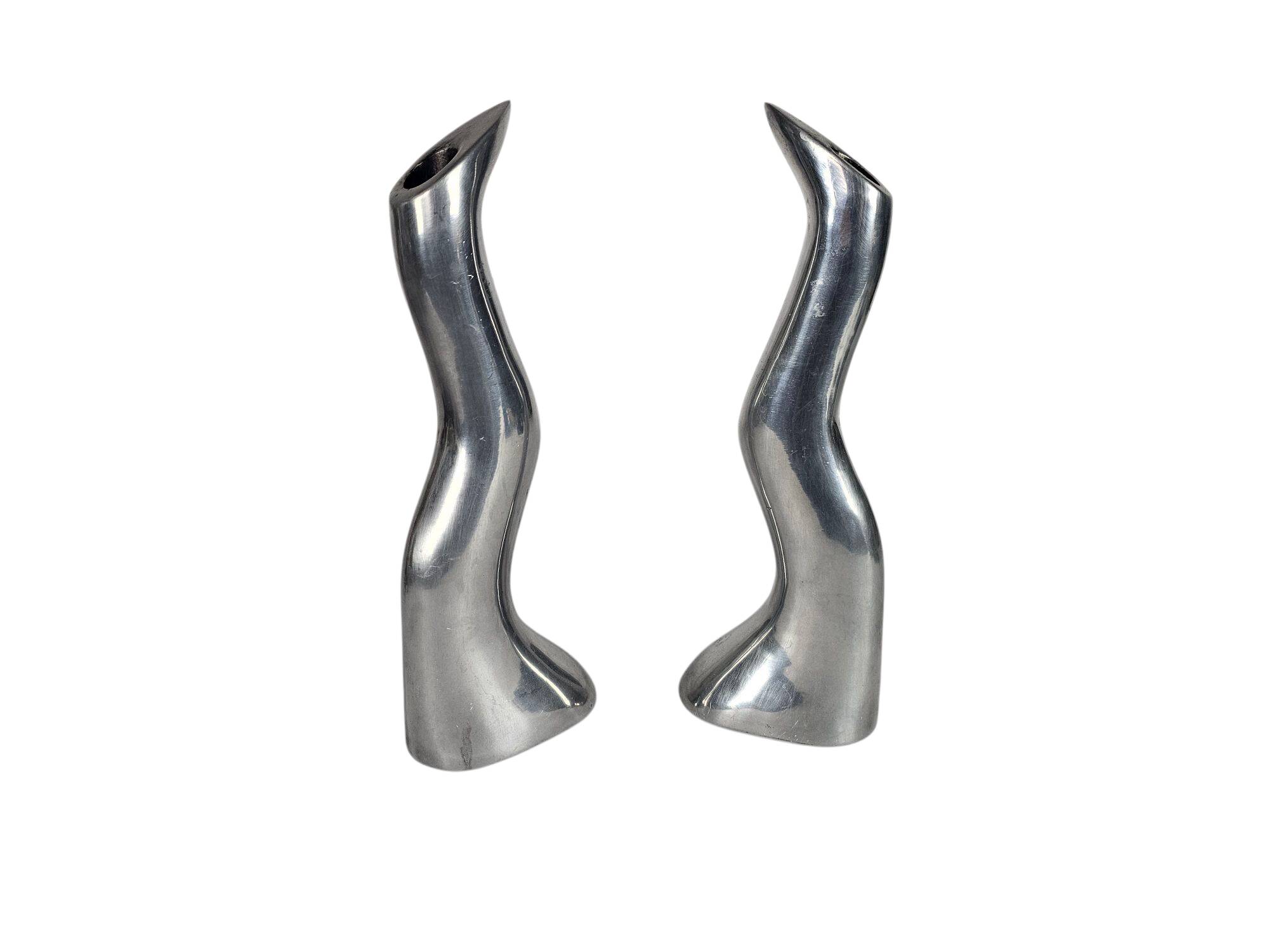 Ikea - design Anna Efverlund - Atomic - 2 bougeoirs 'Zig Zag'