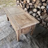 Solid oak coffee table