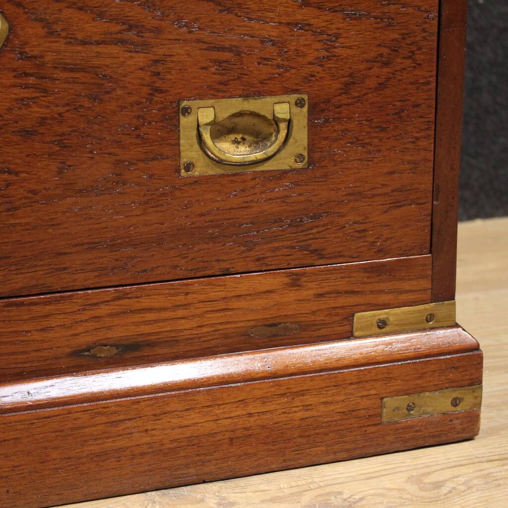 Paire de tables de chevet de style naval anglais du 20e siècle