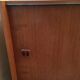 Meuble en teck avec 2 tiroirs et 1 porte