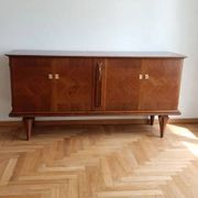 Art Deco diamond-point buffet enfilade in oak - 1930s-1950s - 3
