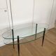 Table basse en verre vintage