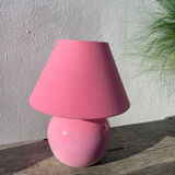 1970s pink ceramic lamp
