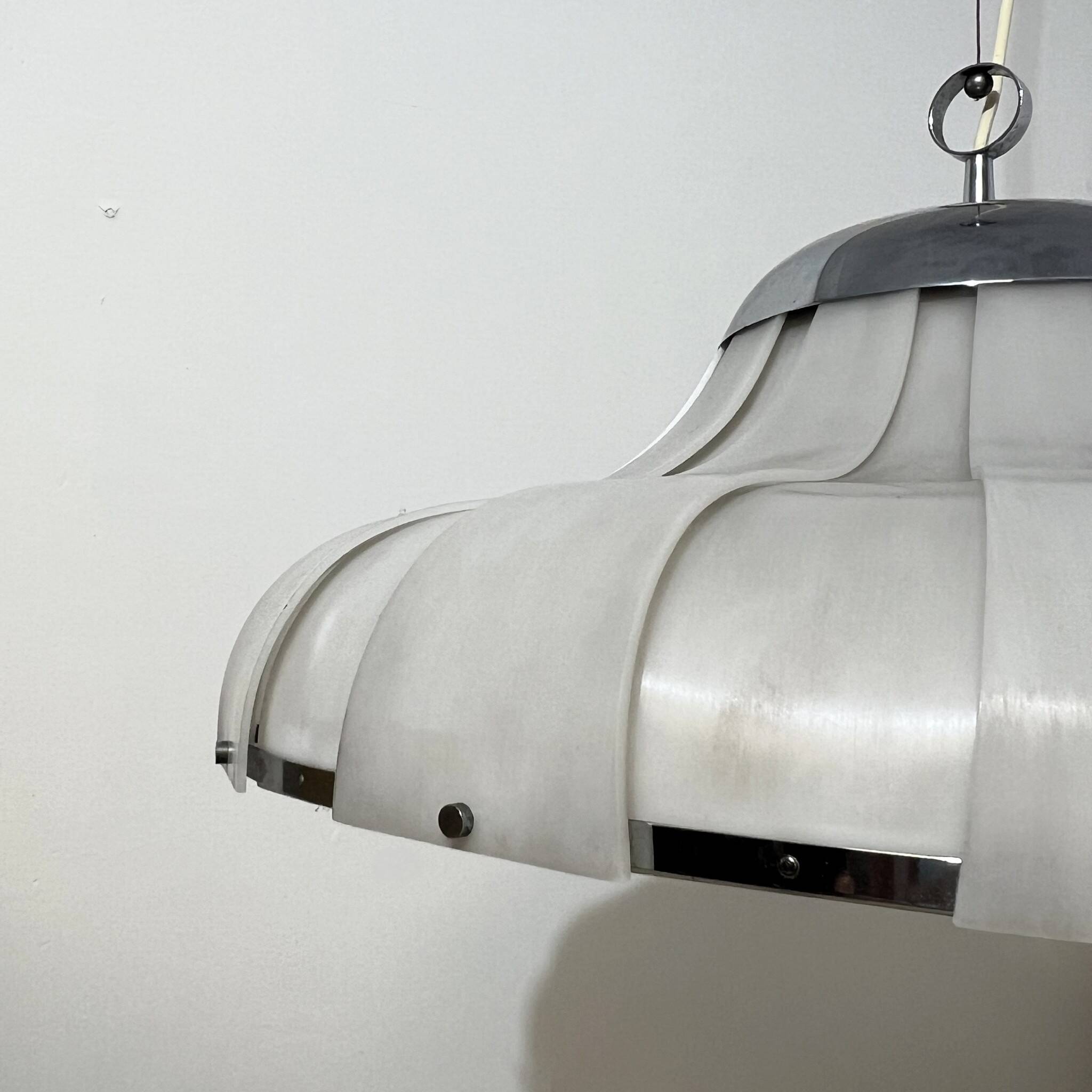Harvey iGuzzini "Meblo" space age pendant lamp 1960s
