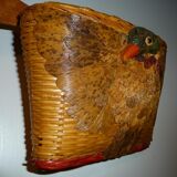 Vide-poche en osier motif de canard