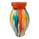 1960s multicolored glazed ceramic vase