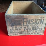 Old wooden santa Clara plums