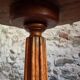 Louis XVI antique guéridon, round pedestal table, solid walnut, circa 1900.
