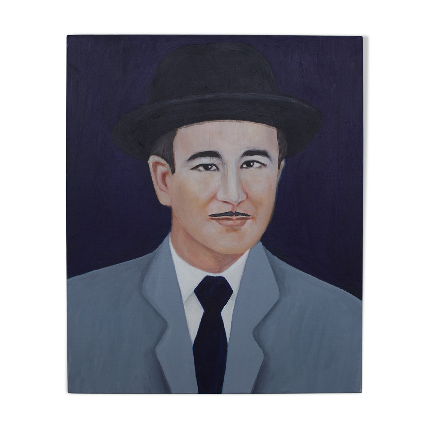Portrait man oil on canvas