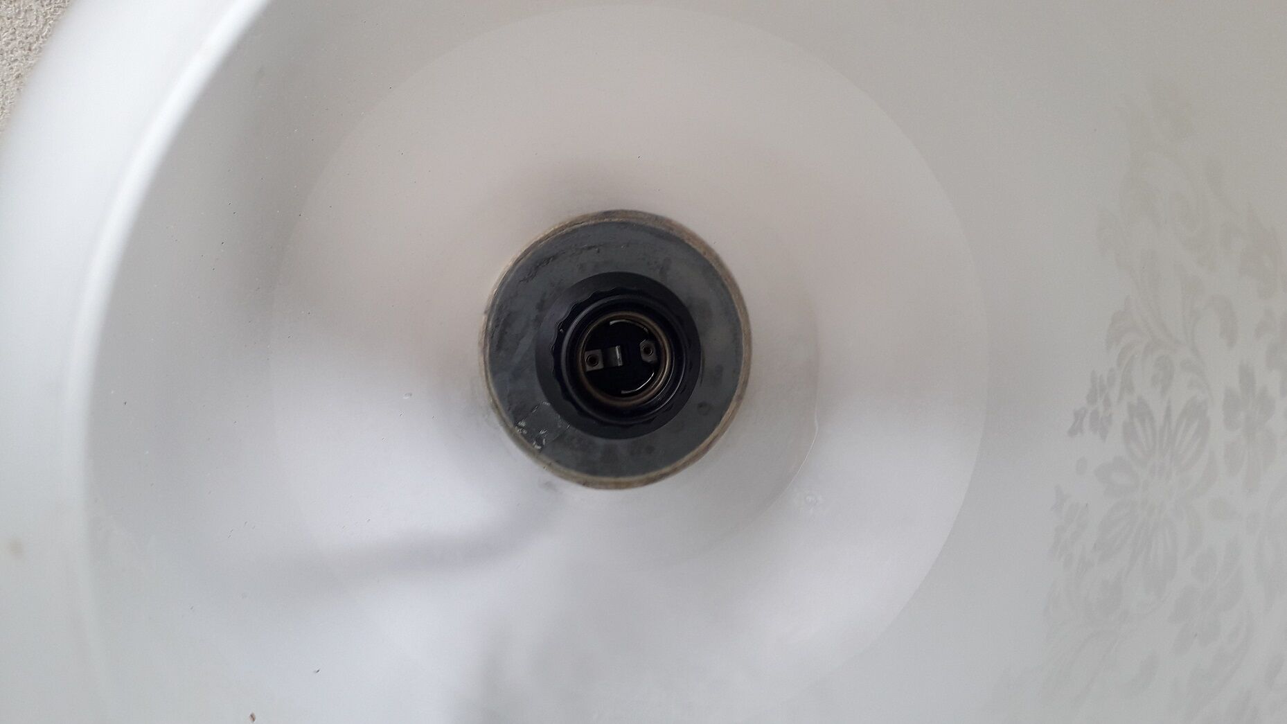 Glass and bronze pendant lamp