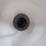 Glass and bronze pendant lamp