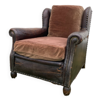 Fauteuil Chesterfield à Oreilles