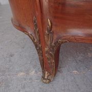 Golden bronze Louis XVI style mahogany bed