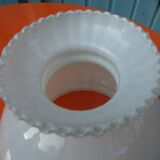 Suspension, white opaline globe, early XX th century