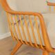 1950s armchair by Wilhelm Knoll, cherry wood, beige upholstery