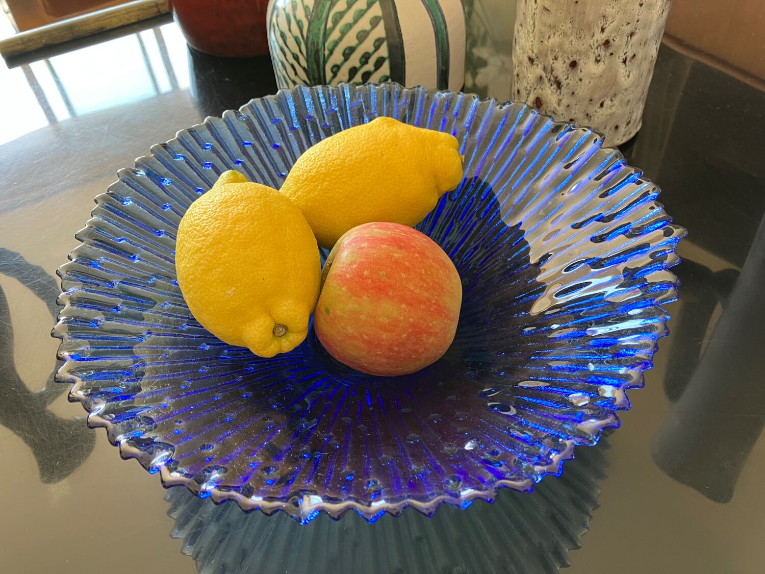 Glass fruit cup