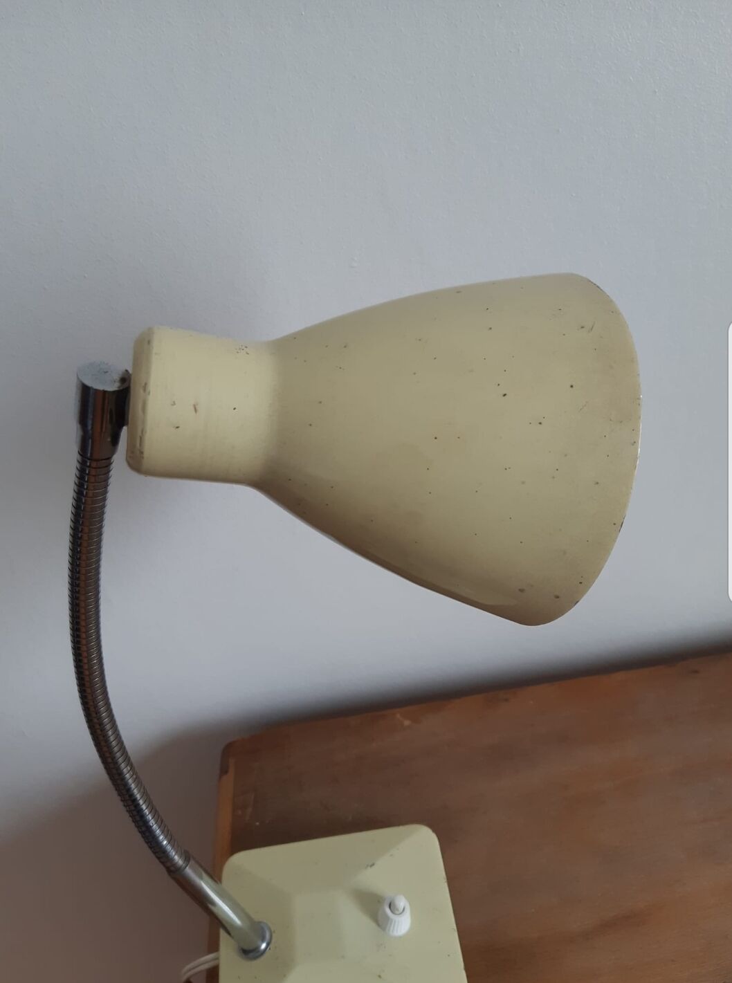 Vintage lamp on base