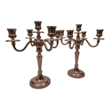 Pair of 5-light candlesticks