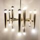 Vintage Sciolari candle chandelier made from chrome, 1970s