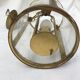 Lantern round brass and glass 1900 Louis XVI