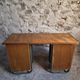 Bureau d'écriture moderniste français en hêtre et acier tubulaire, années 1930