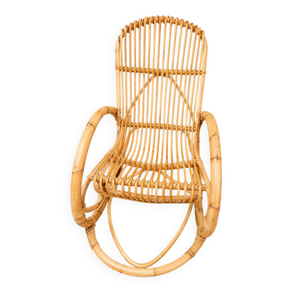 Fauteuil à bascule en Bambou