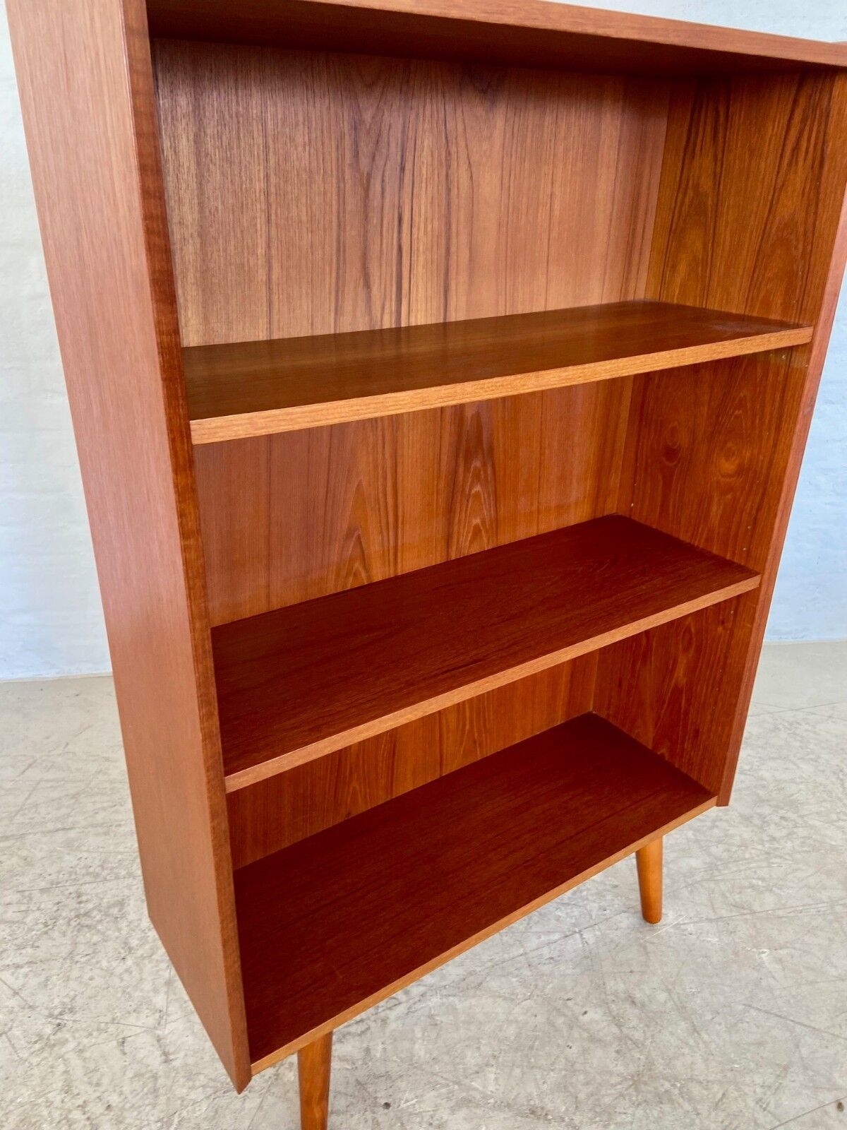 Danish retro vintage bookcase by Ølholm Møbelfabrik in teak 1960s