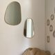 Mirror organic egg golden brass 36x20cm