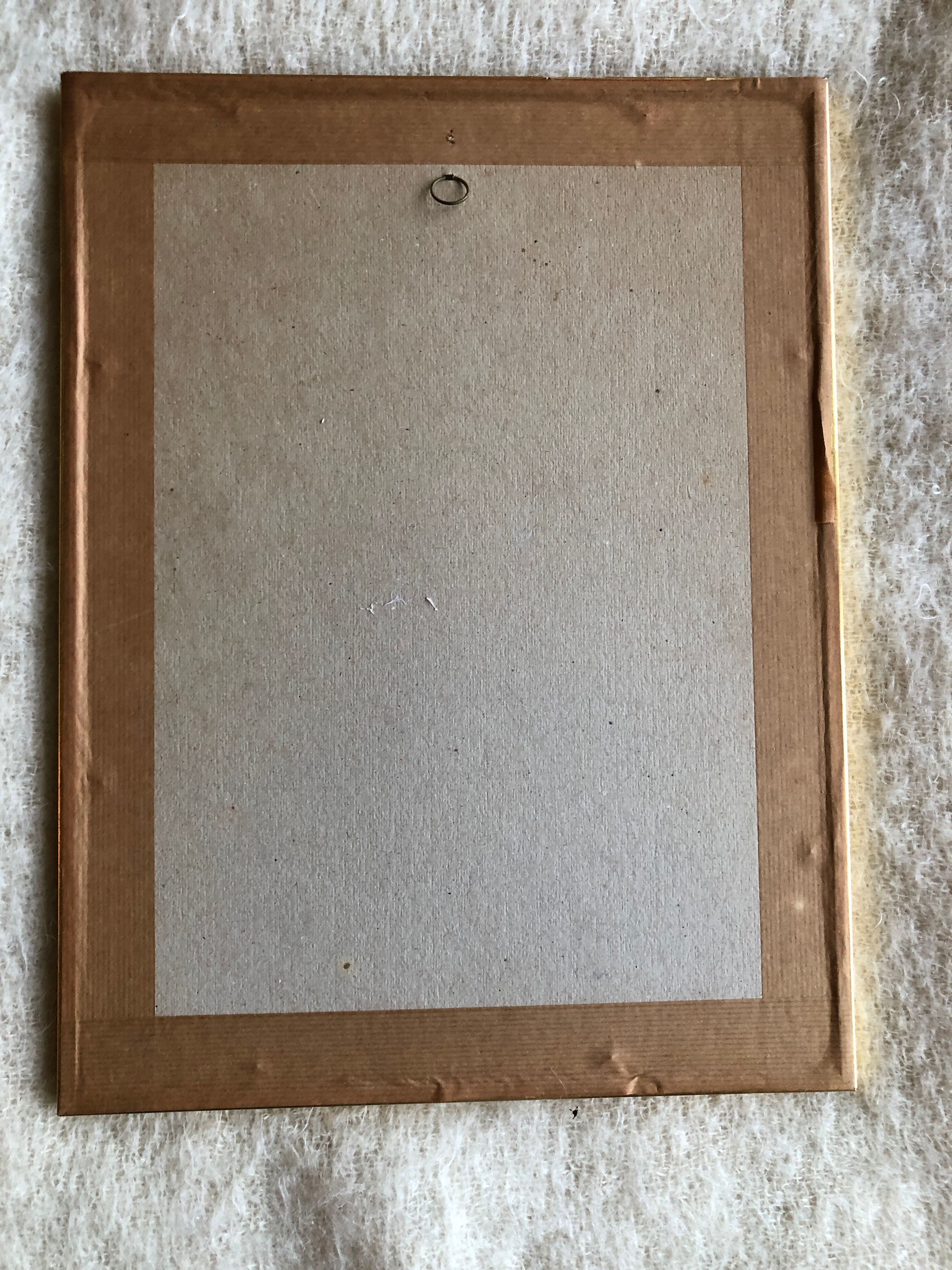 Engraving under glass botanical plank Rose with lettuce leaves