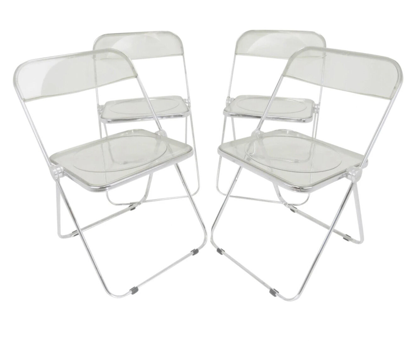 Giancarlo piretti plia lucite folding chairs for castelli
