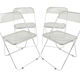 Giancarlo piretti plia lucite folding chairs for castelli