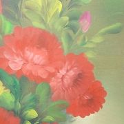 Grand tableau bouquet de fleurs  91,5 x 60,5