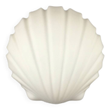 Shell-Shaped Opaline Glass Wall Light from Limburg, Germany, 1970s