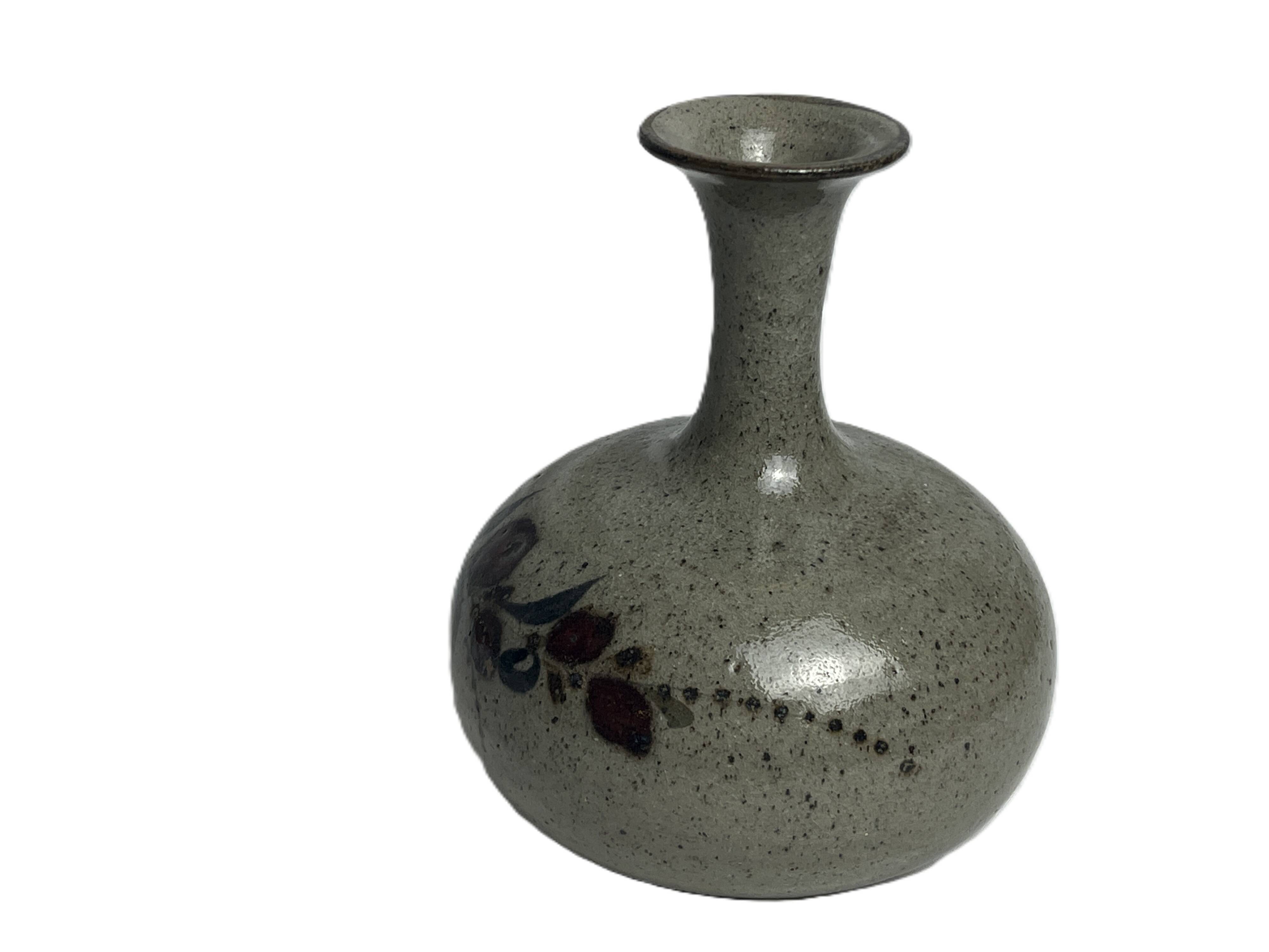 Small Mexican ceramic vase Tonala 20th century