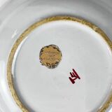 Set de 2 plats en céramique peint à la main motif fleurs