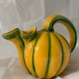 Green and yellow polychrome melon pitcher 1960