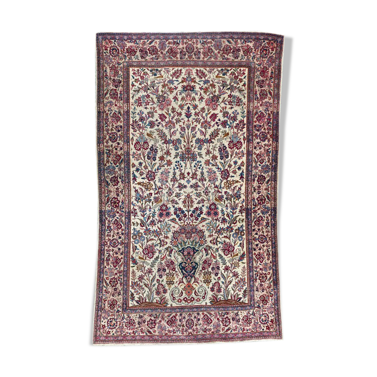 Ancient Persian rug Kashan 128x212 cm