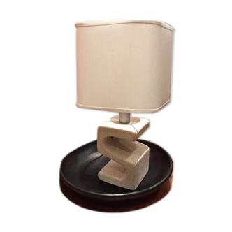 Stone brutalist lamp